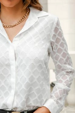 CUPSHE Clothing Vita Geo Jacquard Shirt