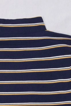 CUPSHE Gemma Striped High Neck Bodysuit Clothing