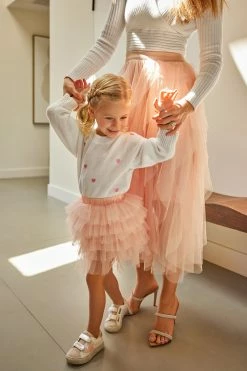 CUPSHE Clothing Toddler Girls Tiered Flounce Tulle Skirt