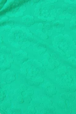 CUPSHE Floral Jacquard Cutout Tie Back One Piece Swimsuit One Pieces