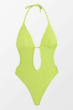 CUPSHE Beach Party Plunge Keyhole Monokini Swimsuit One Pieces