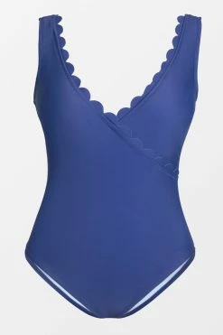 CUPSHE One Pieces Santorini Solid Molded Wrap Tummy Control Plus Size One Piece