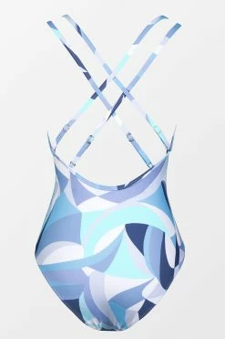 CUPSHE Modern Geo Double Strap Keyhole One Piece Swimsuit