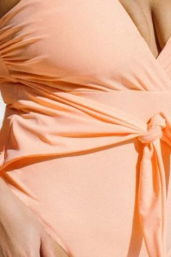 CUPSHE Nature Trip Sash Halter Tummy Control Plus Size One Piece One Pieces