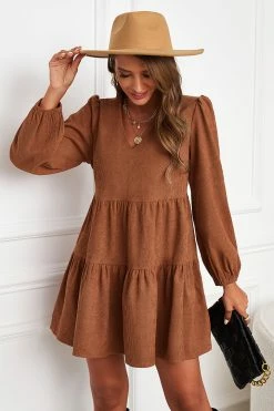 CUPSHE Bernadette V-Neck Tiered Mini Dress Clothing