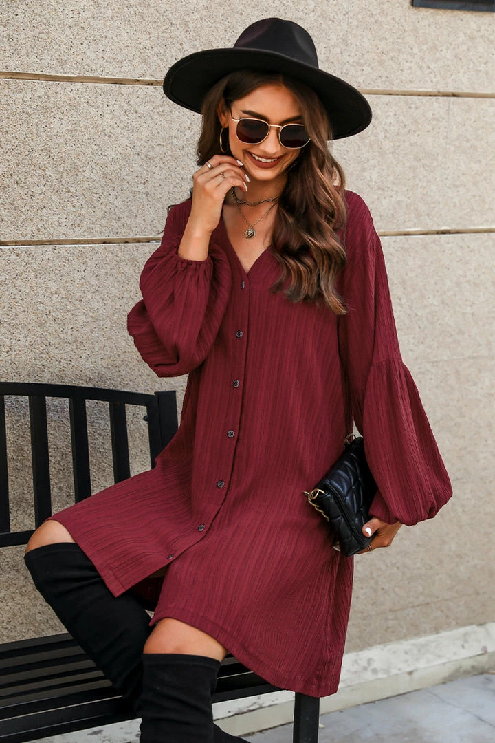 Best Sale โ CUPSHE Clothing Crinkle Woven Button-Front ๐ Dress ๐ฏ 6 CUPSHE Clothing Crinkle Woven Button-Front Dress