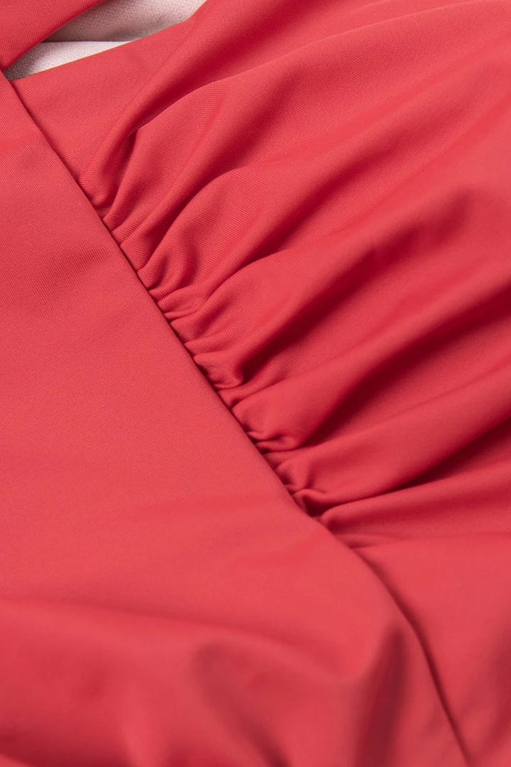 Promo ๐ CUPSHE Joyful Retro High Neck Keyhole Tummy Control Red Plus Size One Piece One Pieces ๐ 9 CUPSHE Joyful Retro High Neck Keyhole Tummy Control Red Plus Size One Piece One Pieces