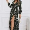 Best Sale ๐ฅ CUPSHE Clothing Floral Wrap Leg Slit Maxi ๐ Dress ๐คฉ 1 CUPSHE Clothing Floral Wrap Leg Slit Maxi Dress