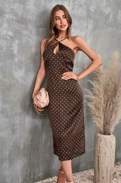 CUPSHE Lyana Cut-out Zipper Slip Dress