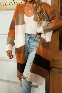 CUPSHE Clothing Meaghan Striped Longline Cardigan
