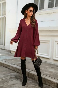 Best Sale โ CUPSHE Clothing Crinkle Woven Button-Front ๐ Dress ๐ฏ 12 CUPSHE Clothing Crinkle Woven Button-Front Dress