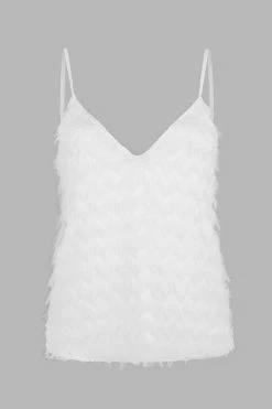 CUPSHE Tis' The SZN Fringe V-Neck Cami