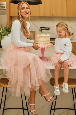 CUPSHE Clothing Toddler Girls Tiered Flounce Tulle Skirt