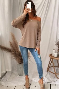 Flash Sale ๐ CUPSHE Sunset Heathered Off-the-Shoulder Long Sleeve Top Clothing ๐คฉ 11 CUPSHE Sunset Heathered Off-the-Shoulder Long Sleeve Top Clothing