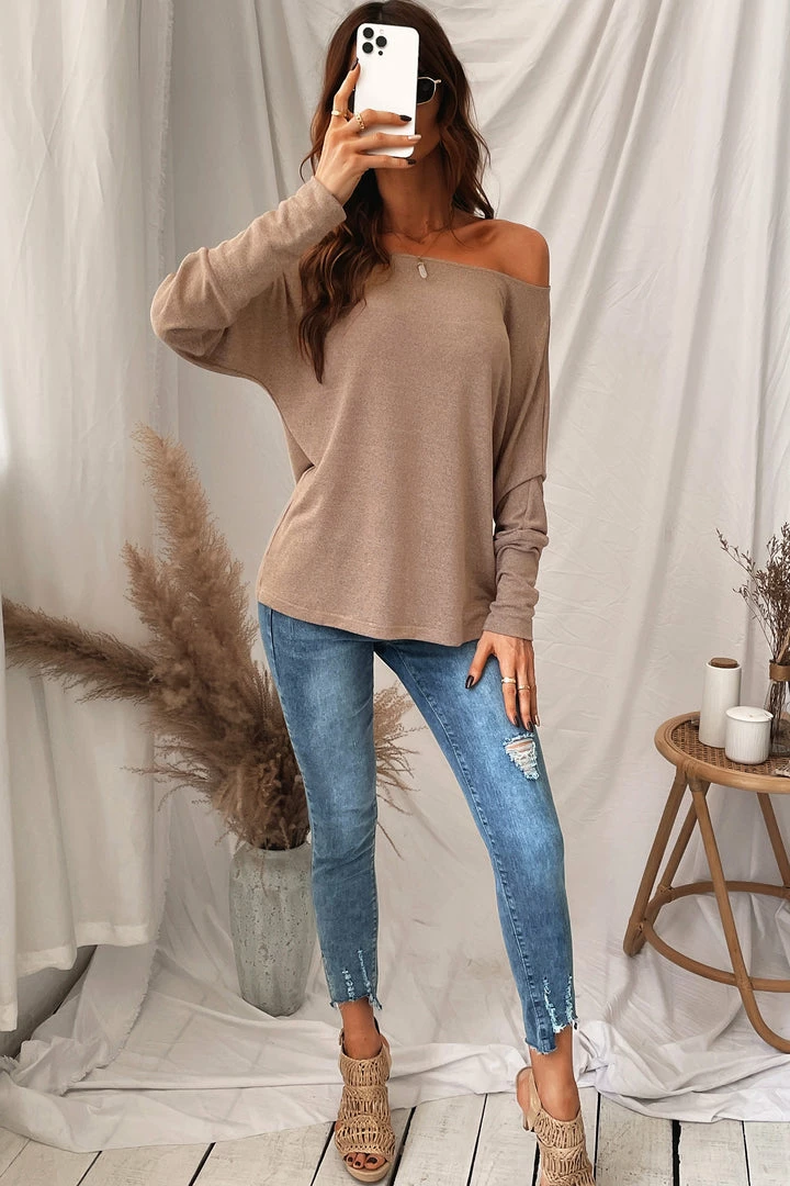 Flash Sale ๐ CUPSHE Sunset Heathered Off-the-Shoulder Long Sleeve Top Clothing ๐คฉ 7 CUPSHE Sunset Heathered Off-the-Shoulder Long Sleeve Top Clothing