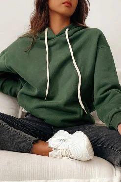 Best deal ๐ CUPSHE Snow Kiss Green Hoodie ๐คฉ 11 CUPSHE Snow Kiss Green Hoodie