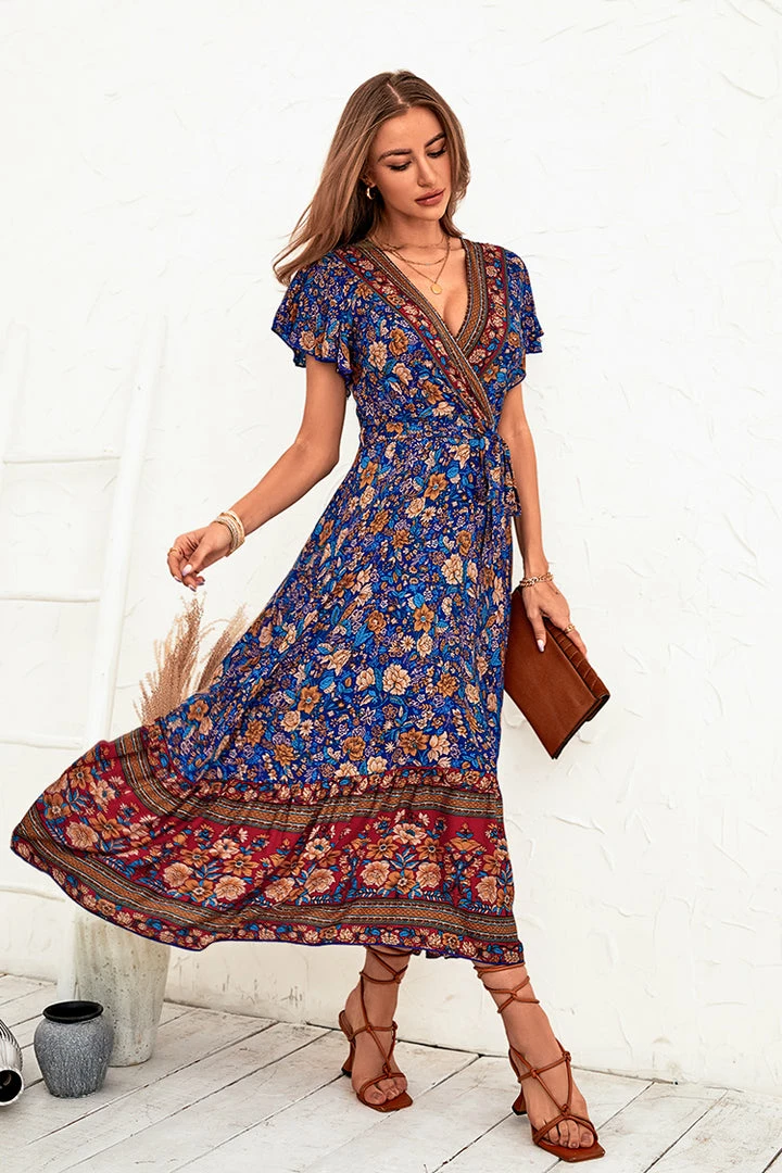 Discount ๐ฅ CUPSHE ๐ Dresses Best Sellers Doreen V-neck Frill Lace Up Maxi ๐ Dress ๐ 7 CUPSHE Dresses Best Sellers Doreen V-neck Frill Lace Up Maxi Dress