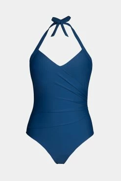 CUPSHE Tempest Ruched Sweetheart Halter One Piece Swimsuit One Pieces