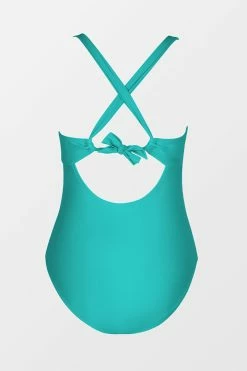 CUPSHE Arizona Road Trip Bunny Tie Shirred Plus Size One Piece Swimsuit