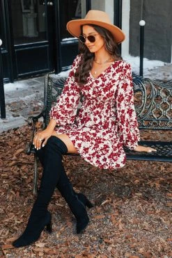 CUPSHE Carolyn Floral Buttoned Mini Dress