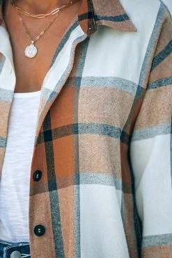 CUPSHE Adaline Plaid Oversized Shirt