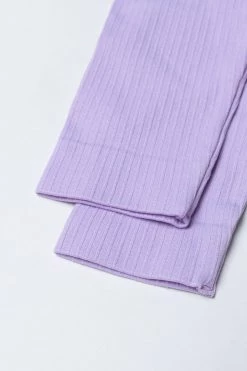 CUPSHE Adrianna Purple Scoop Long Sleeve Cheeky Coverage Bodysuit