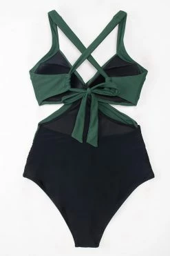 CUPSHE Carly Colorblock Tummy Control One Piece Swimsuit