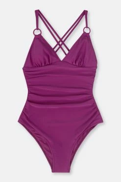 CUPSHE Elliot O-ring Crisscross Back Tummy Control One Piece Swimsuit One Pieces
