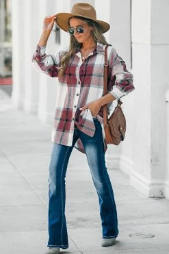 CUPSHE Ellis Plaid Button-Front Shirt