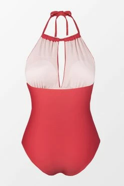 Promo ๐ CUPSHE Joyful Retro High Neck Keyhole Tummy Control Red Plus Size One Piece One Pieces ๐ 17 CUPSHE Joyful Retro High Neck Keyhole Tummy Control Red Plus Size One Piece One Pieces