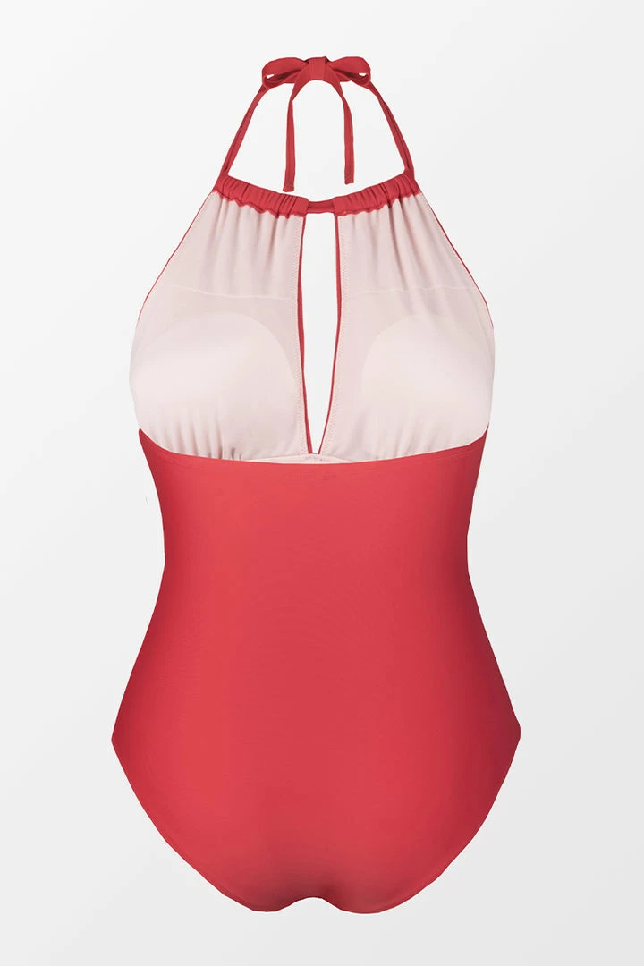 Promo ๐ CUPSHE Joyful Retro High Neck Keyhole Tummy Control Red Plus Size One Piece One Pieces ๐ 10 CUPSHE Joyful Retro High Neck Keyhole Tummy Control Red Plus Size One Piece One Pieces