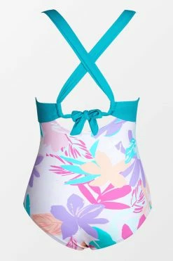 CUPSHE Mult Spring Molded Twist Front Tummy Control Plus Size One Piece One Pieces