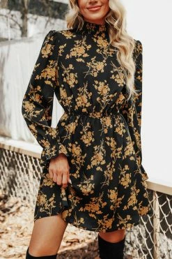 CUPSHE Kourtney Floral Print A-Line Dress