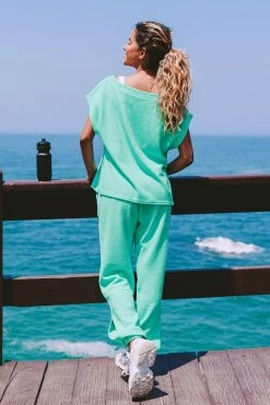 CUPSHE Honey Elastic Waisted Sweatpants Clothing
