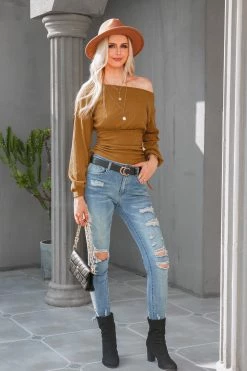 CUPSHE Clothing Firework Ribbed Ruched Drawstring Top