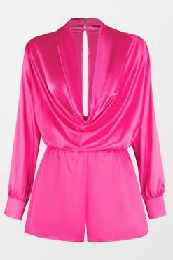 Outlet ๐ CUPSHE Tis' The SZN Drape Neck Cutout Romper Clothing โ๏ธ 15 CUPSHE Tis' The SZN Drape Neck Cutout Romper Clothing