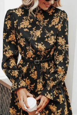 CUPSHE Kourtney Floral Print A-Line Dress