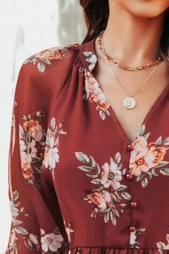 CUPSHE Hildred Floral Chiffon Mini Dress Clothing