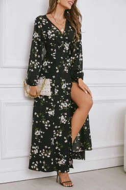 Best Sale ๐ฅ CUPSHE Clothing Floral Wrap Leg Slit Maxi ๐ Dress ๐คฉ 14 CUPSHE Clothing Floral Wrap Leg Slit Maxi Dress