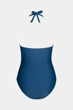 CUPSHE Tempest Ruched Sweetheart Halter One Piece Swimsuit One Pieces