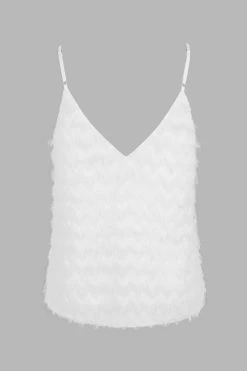 CUPSHE Tis' The SZN Fringe V-Neck Cami