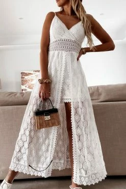 CUPSHE Thin Straps Ruching Smocking Jumpsuit