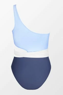 CUPSHE Santorini Solid Colorblock Cutout One Piece Swimsuit