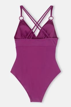 CUPSHE Elliot O-ring Crisscross Back Tummy Control One Piece Swimsuit One Pieces