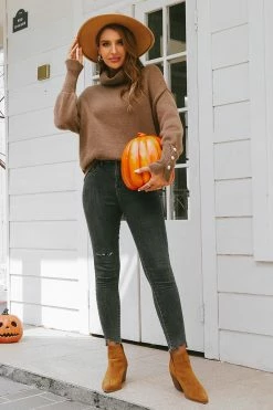 CUPSHE Clothing Pumpkin Colorblock Button-Front Cardigan