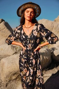 CUPSHE Clothing Wendy Bubble Sleeve Maxi A-shape Dress