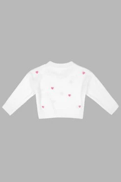 CUPSHE Clothing Starlight Toddler Girls Heart Print Sweater