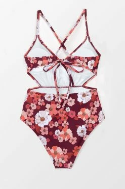 CUPSHE Olivia Floral One Piece Swimsuit One Pieces
