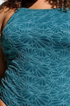 CUPSHE Flourishing Floral One Piece Tummy Control Plus Size Swimsuit One Pieces