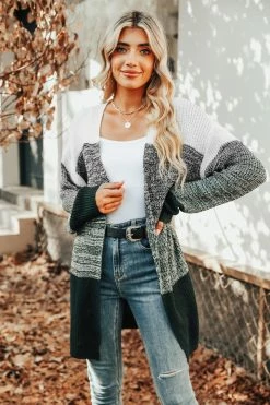 CUPSHE Clothing Sunny Daze Colorblock Open-Front Cardigan